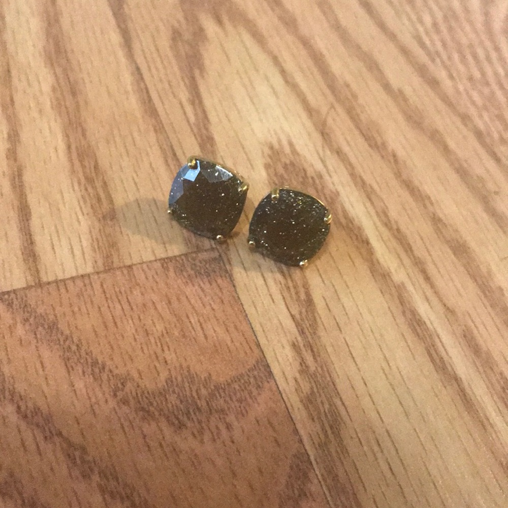 Kate spade earrings! Gold With sparkles!